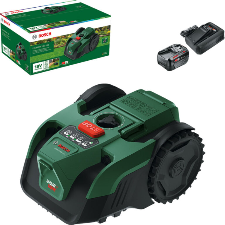 Bosch VISIMOW 18V-100 100 m² - 4,0 Ah Test Robotplæneklipper