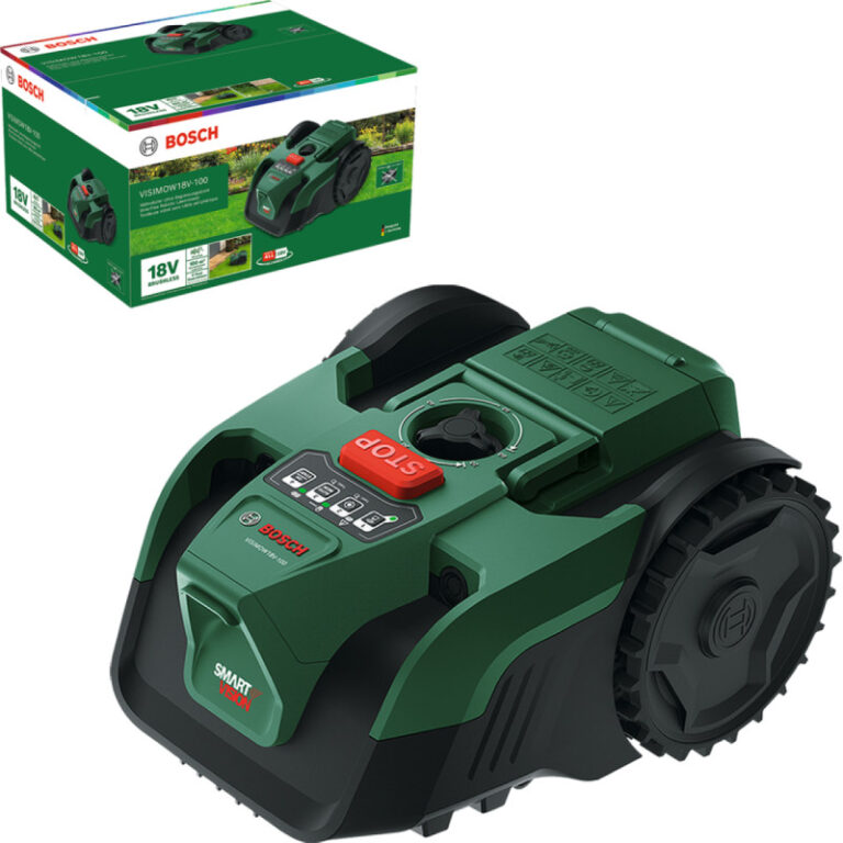 Bosch VISIMOW 18V-100 100 m² Solo Test Robotplæneklipper