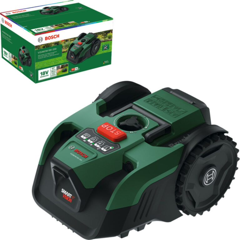 Bosch VISIMOW 18V-200  200 m² Solo Test Robotplæneklipper