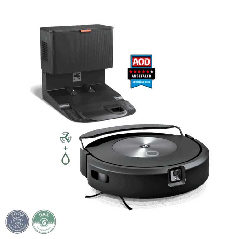 Roomba Combo® j7+  og -gulvmoppe Test Robotstøvsuger