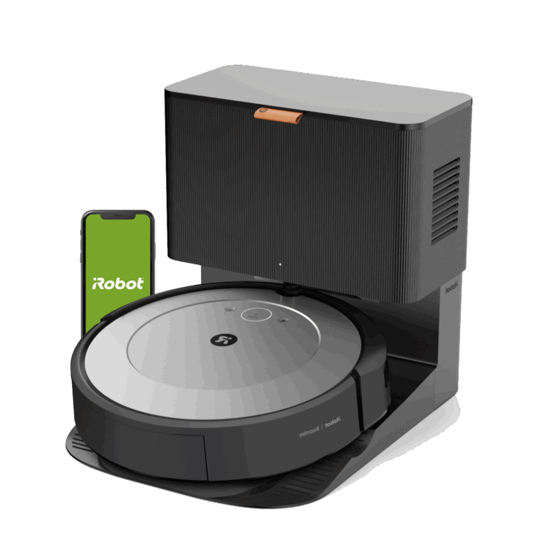 iRobot Roomba I1+ (med Clean Base® Ekstern støvbeholder, ekstra poser, filter og opladerkabel) Robotstøvsuger